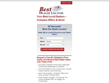 Tablet Screenshot of bestdealerlocator.com